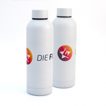 Die FINALS - Trinkflasche Logo weiß matt