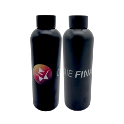 Die FINALS - Trinkflasche Logo schwarz matt