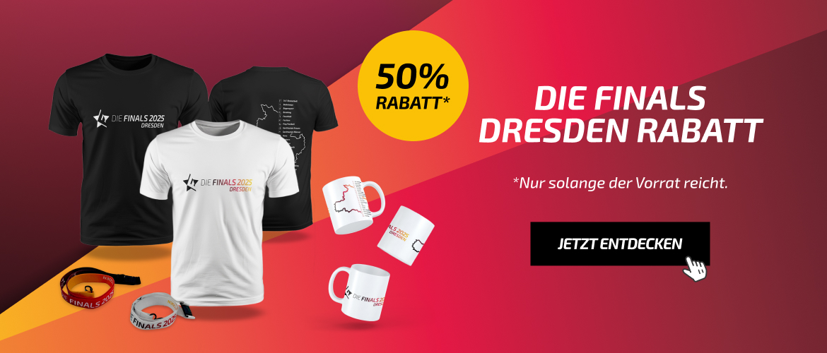 50% auf Die Finals Dresden Produkte